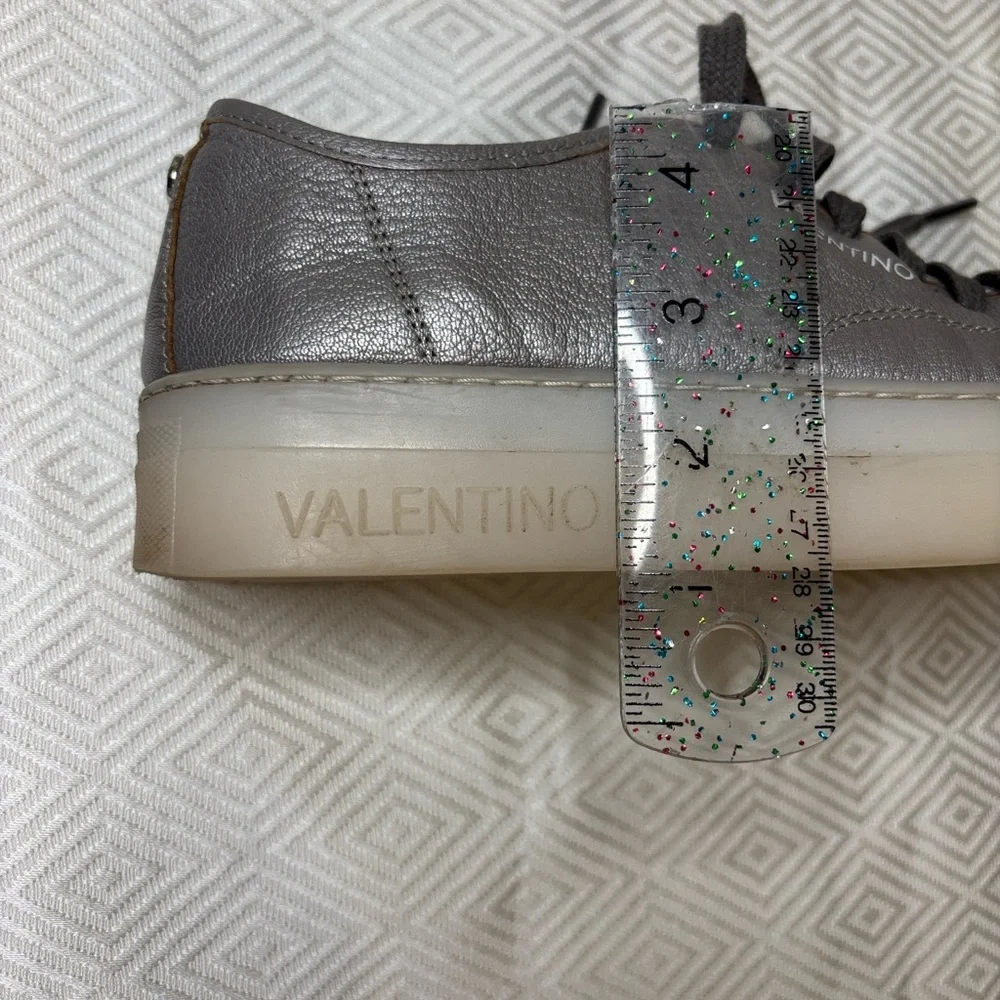 Valentino platform women’s silver Gray Sneakers size 7.5 - Picture 13 of 15